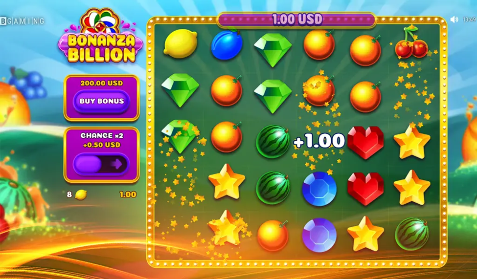 Ignition Casino Bonanza Billion slot game bonus buy chance reels fruit