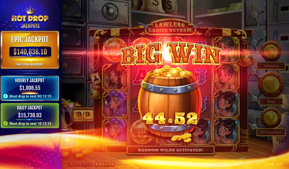 Lawless Ladies Return Hot Drop Jackpots at Ignition Casino Hourly Jackpot Daily Jackpot Epic Jackpot Big Win