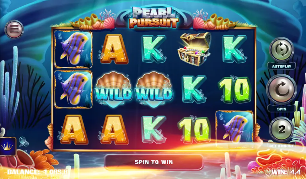 Pearl Pursuit Hot Drop Jackpots slots game gameplay